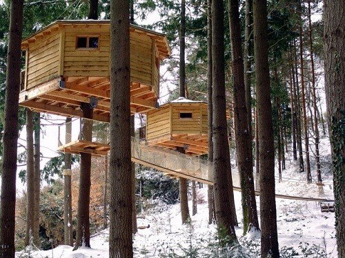 Hotel temático para niños Cabanes als arbres, en el Pirineo
