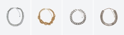 Collares de cadenas de Zara online