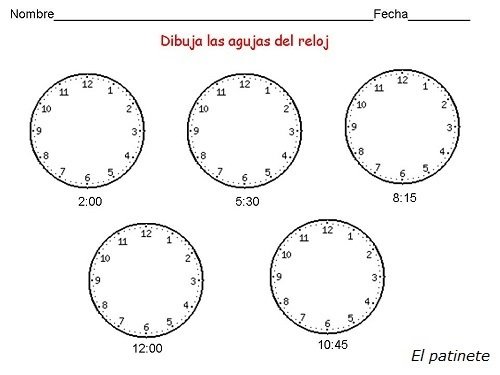 Aprender las horas