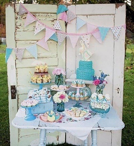 Mesa dulce para Baby Shower 