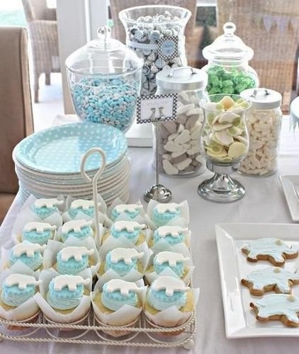 Baby Shower de elefantes y lunares