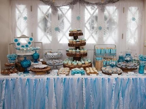 Fiesta de Baby Shower en tonos azules