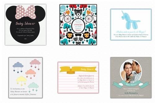 Invitaciones descargables para Baby Shower