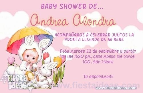Invitación para Baby Shower