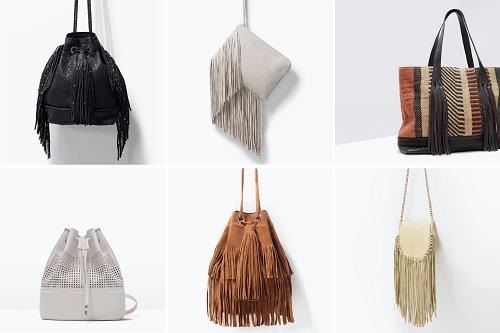 Bolsos de flecos de Zara Online