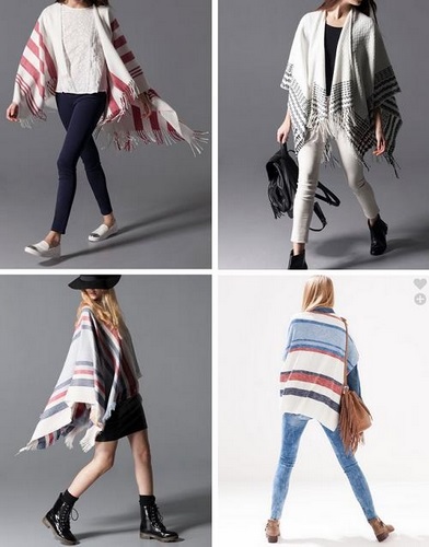 Ponchos de la nueva colección de Stradivarius