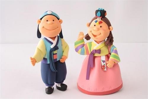 Figuras de arcilla en tonos pastel de Jumping Clay