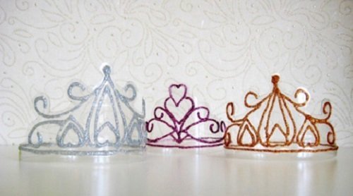 Tutorial para crear tiaras de purpurina de Paper, plate and plane