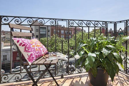 Habitación con terraza en Barcelona