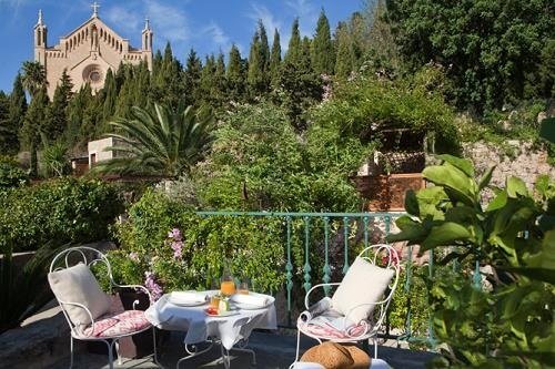 Terraza del Jardí d'Artá, en Mallorca