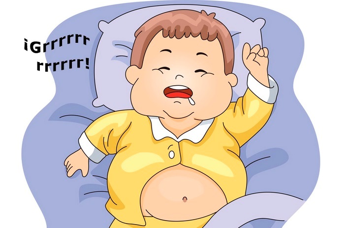 ¡Mi hijo ronca!